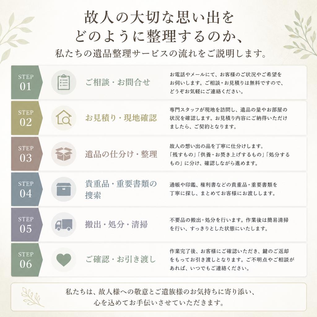 心のこもった遺品整理とは？