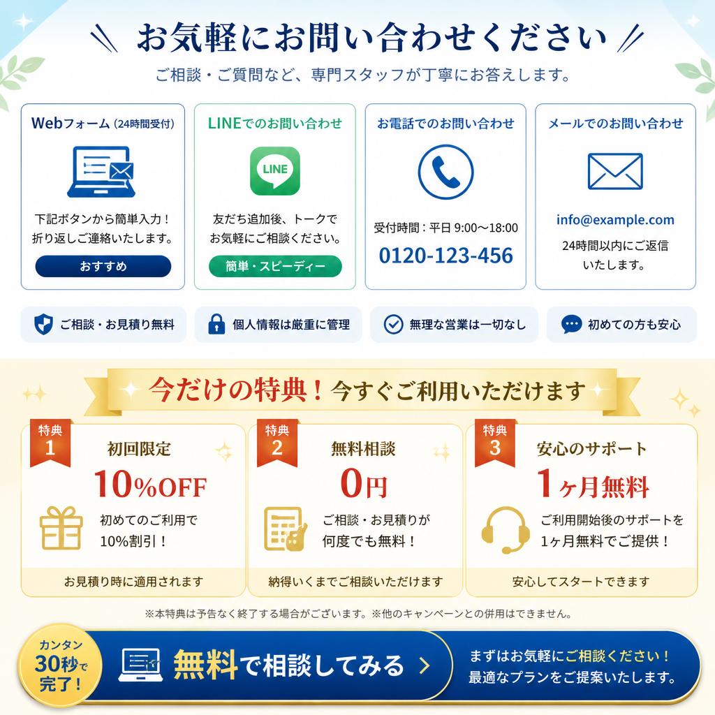 今すぐお問合せを！あなたの片付けをサポートします